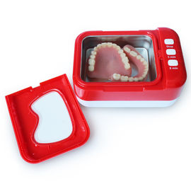 Φορητό μικρό υπερηχητικό καθαρότερο, κόκκινο υπερηχητικό οδοντικό καθαρότερο CE Rohs