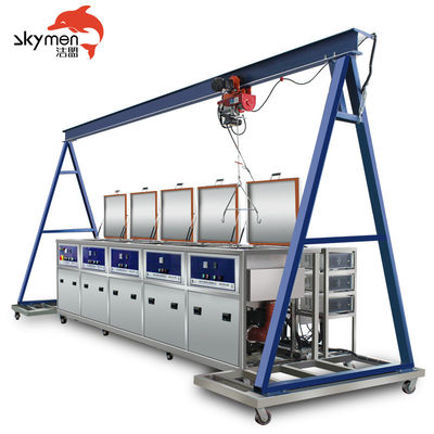 ΠΟΙΟΤΗΤΑ  4 Station Ultrasonic Cleaning System for Safety Value Components With Gantry ΕΡΓΟΣΤΑΣΙΟ