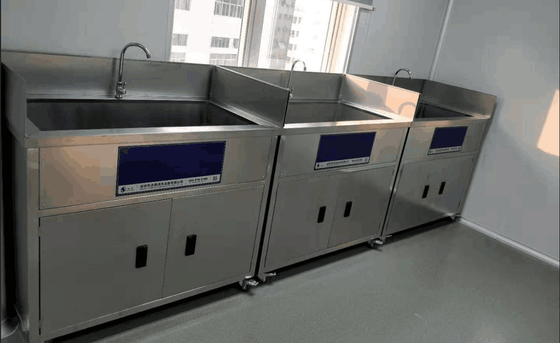 Industrial PCB Ultrasonic Cleaner 3 σταδίων 77L χρονοδιακόπτης ρυθμιζόμενος με δοχείο στεγνώματος
