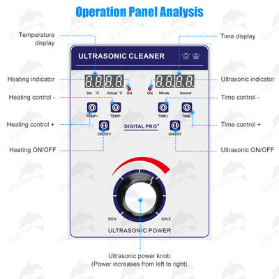 Skymen JP-120ST 38L Υψηλής ισχύος ψηφιακός βιομηχανικός υπερήχων καθαριστής με δεξαμενή από ανοξείδωτο χάλυβα για DPF φίλτρο μπλοκ