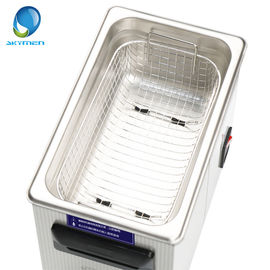 Υπερηχητικός καθαριστής Benchtop μετάλλων, υπερηχητικός καθαρίζοντας εξοπλισμός 3.2L 40KHz 120 Watt