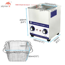 η υπερηχητική καθαρότερη 40KHz FCC 60W SUS304 Benchtop για την οδοντική κλινική