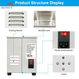 Κόσμημα Benchtop υπερηχητικό καθαρότερο 60W 40KHz χαμηλού θορύβου με τη δεξαμενή ανοξείδωτου