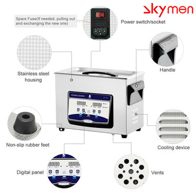 1,19 γαλόνι 40KHz Benchtop υπερηχητικό καθαρότερο 200W
