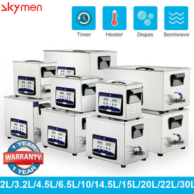 Υπερηχητικό λουτρό SUS304 Benchtop 1,19 γαλονιού για τα μπουκάλια χυμού