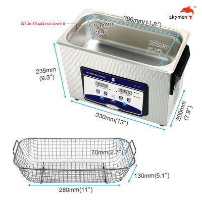 Υπερηχητικό λουτρό SUS304 Benchtop 1,19 γαλονιού για τα μπουκάλια χυμού