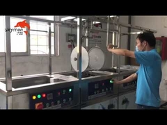 Skymen JTM-3024GH 77L 1200W Dpf Three Tank Industrial Ultrasonic Cleaner Horizontal Movement with Li